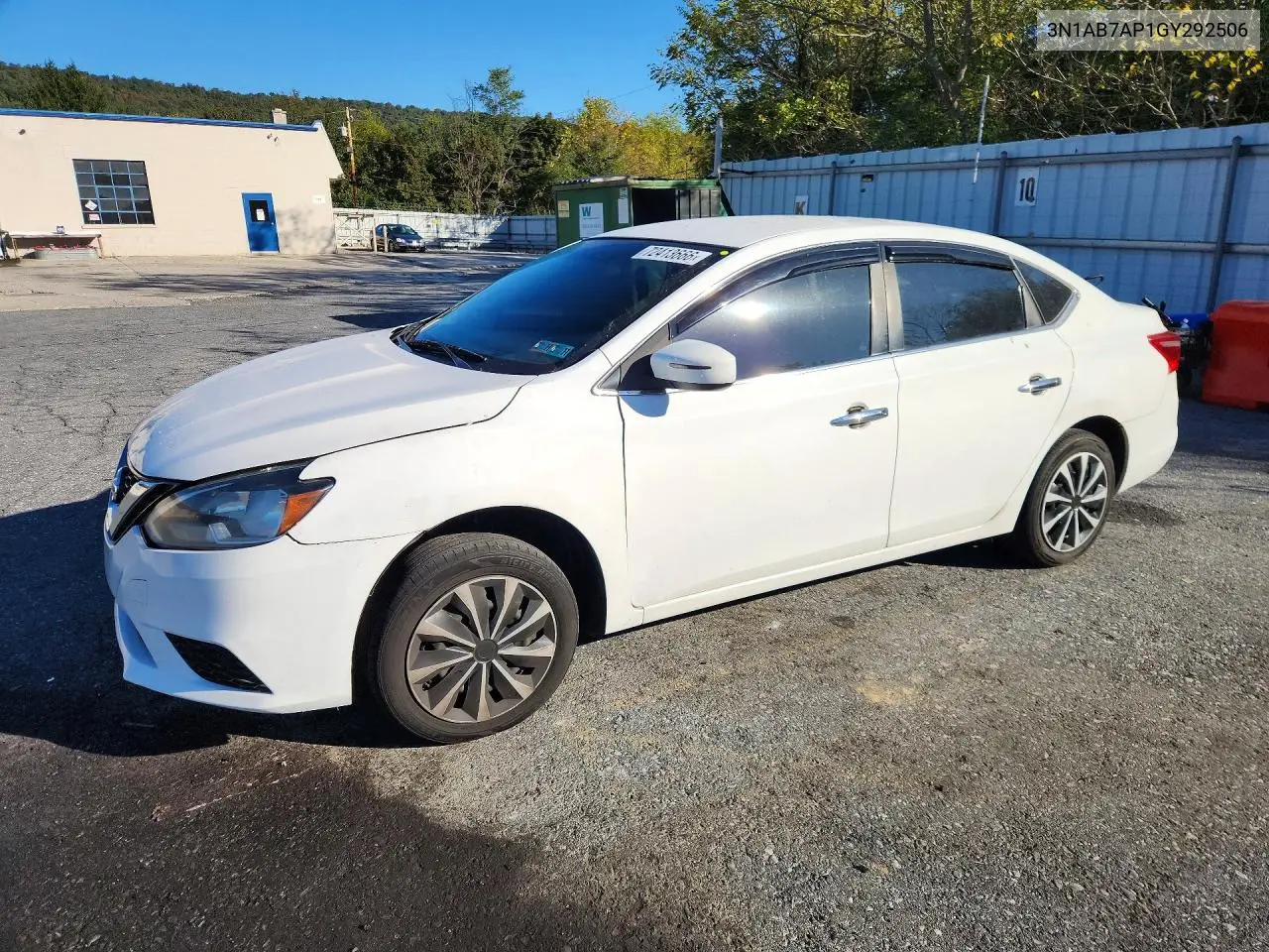 2016 Nissan Sentra S VIN 3N1AB7AP1GY292506 фото 1