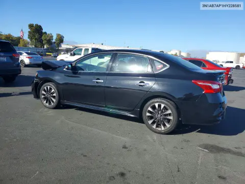 2017 Nissan Sentra Sr VIN 3N1AB7AP1HY228581 фото 2