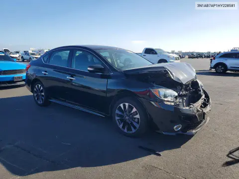 2017 Nissan Sentra Sr VIN 3N1AB7AP1HY228581 фото 4