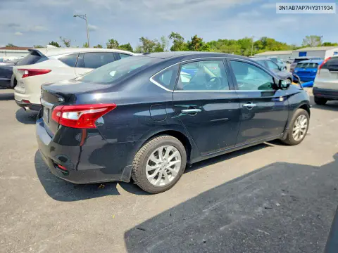 2017 Nissan Sentra Sv VIN 3N1AB7AP7HY311934 фото 3