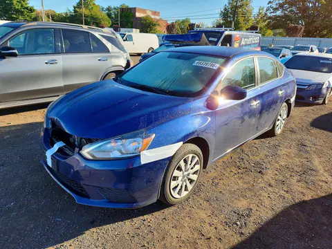 3N1AB7AP8HY367087 — 2017 Nissan Sentra, Передняя часть (Front End), фото до ремонта