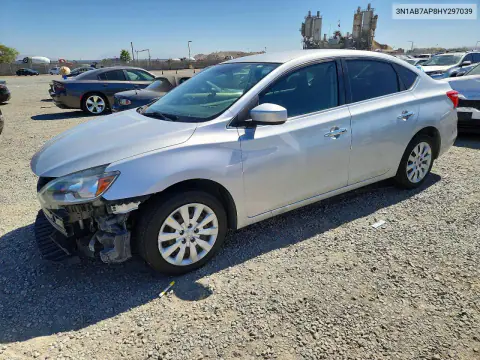 3N1AB7AP8HY297039 — 2017 Nissan Sentra, Передняя часть, фото до ремонта