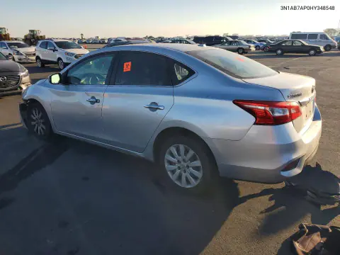 2017 Nissan Sentra Sv VIN 3N1AB7AP0HY348548 фото 2