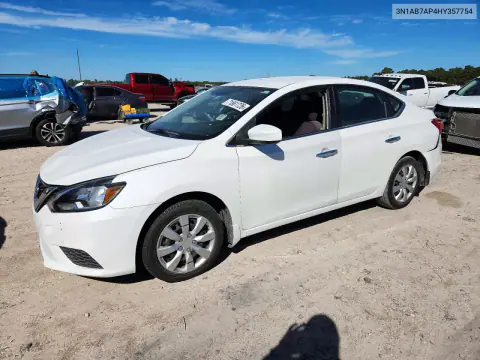 3N1AB7AP4HY357754 — 2017 Nissan Sentra, Задняя часть, фото до ремонта