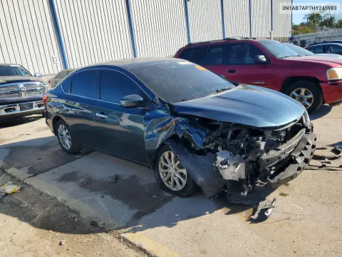 2017 Nissan Sentra Sv VIN 3N1AB7AP7HY245983 фото 4