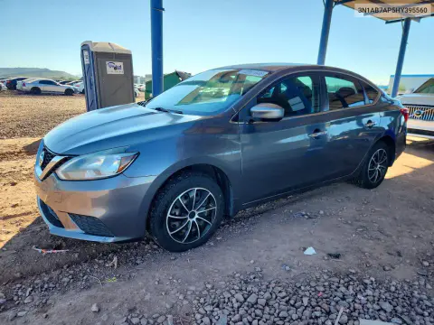 3N1AB7AP5HY395560 — 2017 Nissan Sentra, Передняя часть, фото до ремонта
