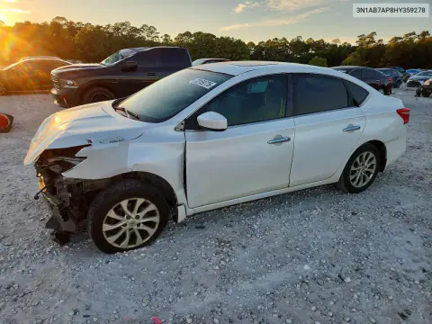 2017 Nissan Sentra Sv VIN 3N1AB7AP8HY359278 фото 1