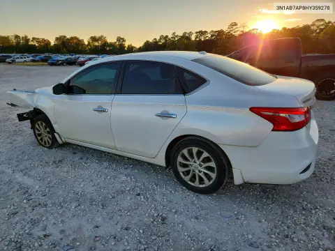 2017 Nissan Sentra Sv VIN 3N1AB7AP8HY359278 фото 2