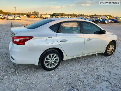 2017 Nissan Sentra Sv VIN 3N1AB7AP8HY359278 фото 3