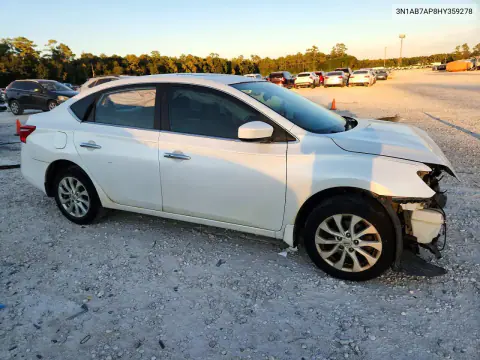 2017 Nissan Sentra Sv VIN 3N1AB7AP8HY359278 фото 4