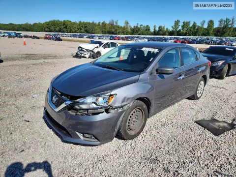 3N1AB7AP7HL642235 — 2017 Nissan Sentra, Передняя часть, фото до ремонта