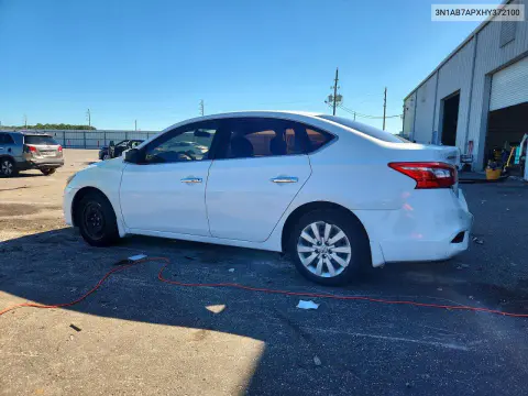 2017 Nissan Sentra S VIN 3N1AB7APXHY372100 фото 2