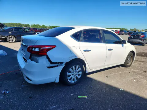 2017 Nissan Sentra S VIN 3N1AB7APXHY372100 фото 3