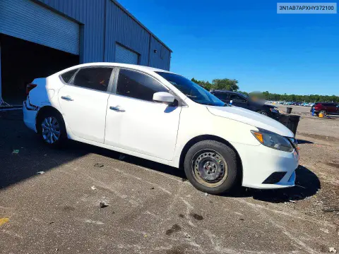 2017 Nissan Sentra S VIN 3N1AB7APXHY372100 фото 4