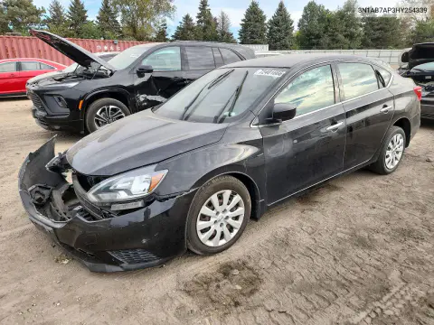 3N1AB7AP3HY254339 — 2017 Nissan Sentra, Передняя часть, фото до ремонта