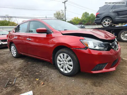 2017 Nissan Sentra Sv VIN 3N1AB7AP7HY261682 фото 4