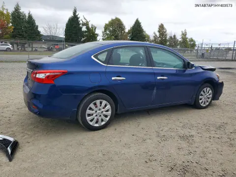 2017 Nissan Sentra S VIN 3N1AB7AP1HY403573 фото 3