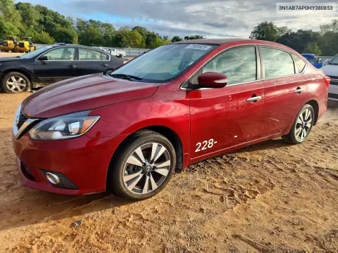 3N1AB7AP0HY380853 — 2017 Nissan Sentra, Мелкие вмятины и царапины, фото до ремонта