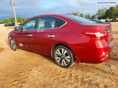 2017 Nissan Sentra Sl VIN 3N1AB7AP0HY380853 фото 2