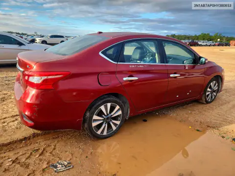 2017 Nissan Sentra Sl VIN 3N1AB7AP0HY380853 фото 3