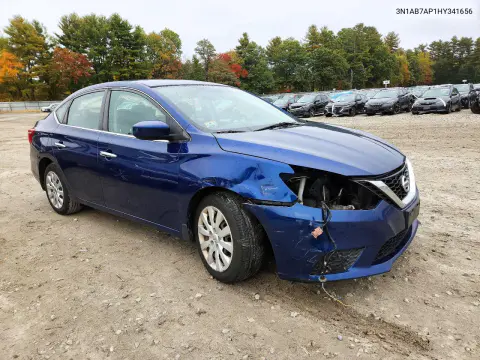 2017 Nissan Sentra S VIN 3N1AB7AP1HY341656 фото 4