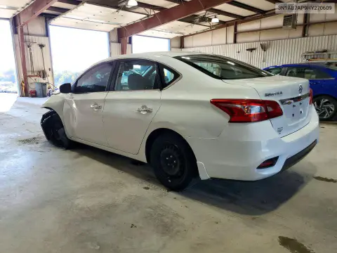 2017 Nissan Sentra Sv VIN 3N1AB7AP9HY270609 фото 2