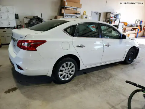 2017 Nissan Sentra Sv VIN 3N1AB7AP9HY270609 фото 3