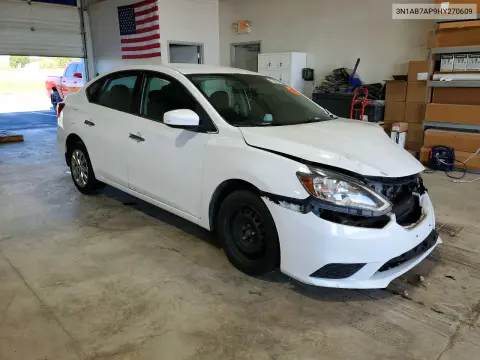 2017 Nissan Sentra Sv VIN 3N1AB7AP9HY270609 фото 4