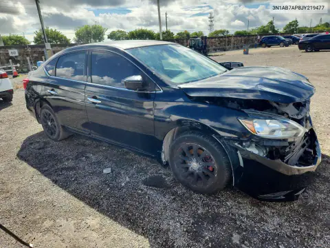 3N1AB7AP8JY219477 — 2018 Nissan Sentra, фото 4 с аукциона Copart 14.10.2026, Передняя часть