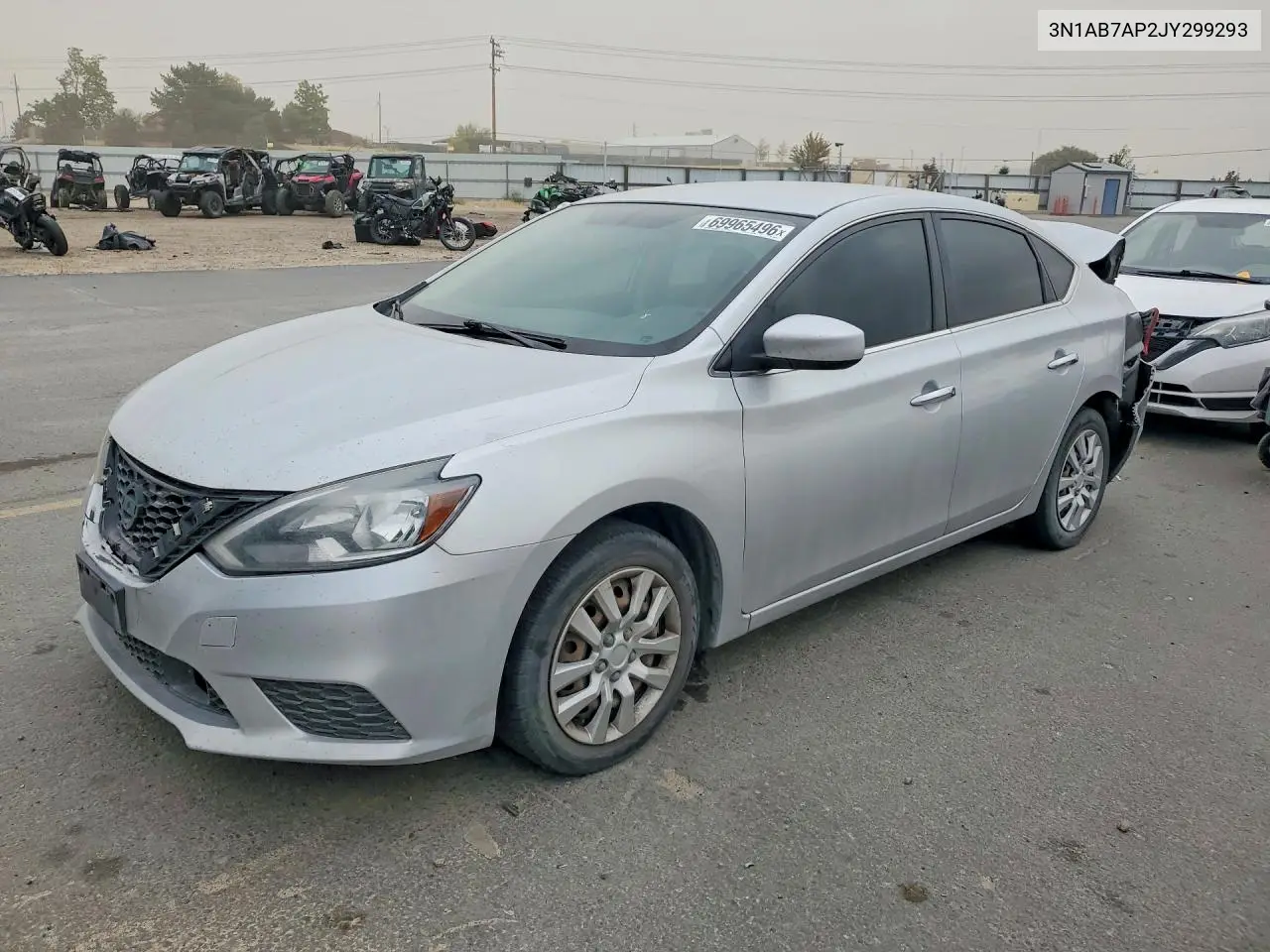 2018 Nissan Sentra S VIN 3N1AB7AP2JY299293 фото 1