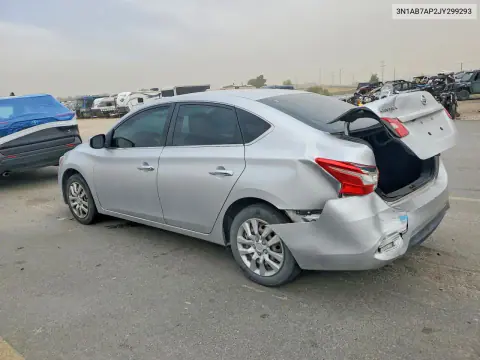 2018 Nissan Sentra S VIN 3N1AB7AP2JY299293 фото 2