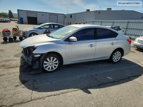 2018 Nissan Sentra S VIN 3N1AB7AP0JY279821 фото 1