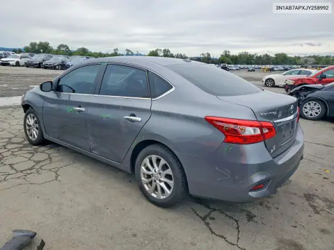 2018 Nissan Sentra Sv VIN 3N1AB7APXJY258992 фото 2