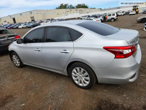 2018 Nissan Sentra S VIN 3N1AB7AP0JY281410 фото 2