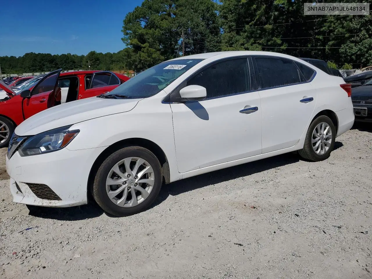 2018 Nissan Sentra Sv VIN 3N1AB7AP1JL648134 фото 1