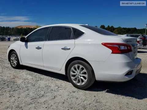 2018 Nissan Sentra Sv VIN 3N1AB7AP1JL648134 фото 2