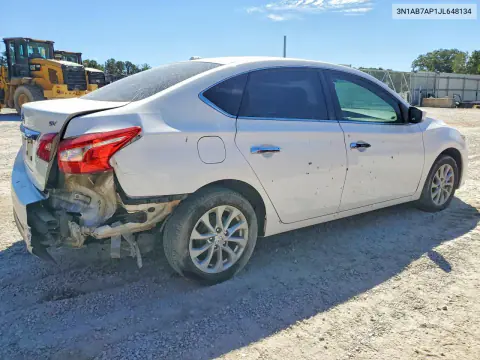 2018 Nissan Sentra Sv VIN 3N1AB7AP1JL648134 фото 3