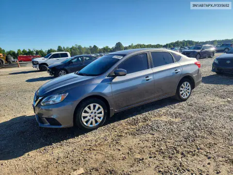 2018 Nissan Sentra S VIN 3N1AB7APXJY335652 фото 1