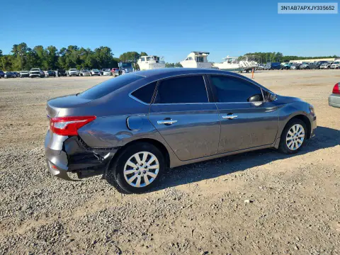 2018 Nissan Sentra S VIN 3N1AB7APXJY335652 фото 3