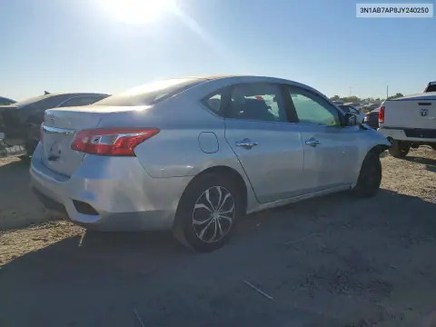 2018 Nissan Sentra S VIN 3N1AB7AP8JY240250 фото 3
