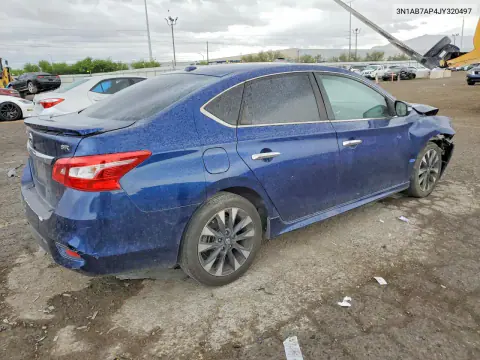 2018 Nissan Sentra Sr VIN 3N1AB7AP4JY320497 фото 3