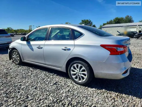 2018 Nissan Sentra Sv VIN 3N1AB7AP2JY226408 фото 2