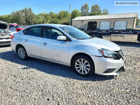 2018 Nissan Sentra Sv VIN 3N1AB7AP2JY226408 фото 4