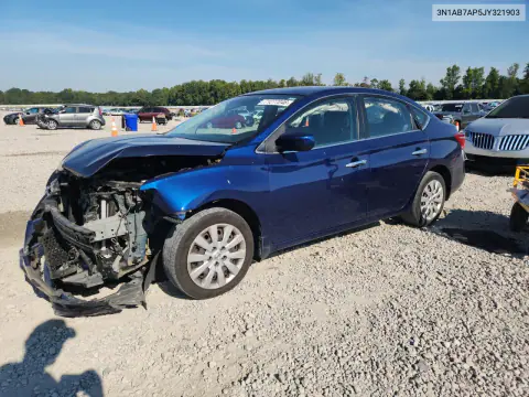 2018 Nissan Sentra S VIN 3N1AB7AP5JY321903 фото 1
