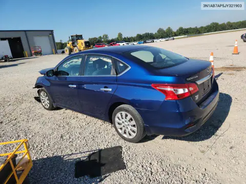 2018 Nissan Sentra S VIN 3N1AB7AP5JY321903 фото 2