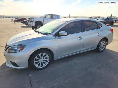 2018 Nissan Sentra Sv VIN 3N1AB7AP3JL637460 фото 1