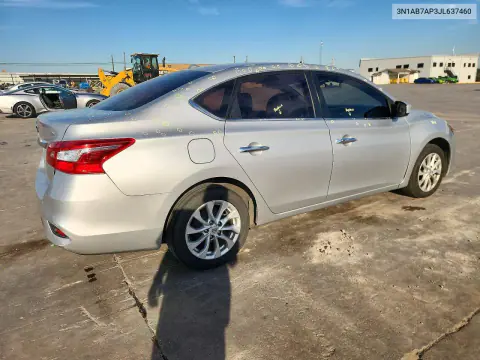 2018 Nissan Sentra Sv VIN 3N1AB7AP3JL637460 фото 3