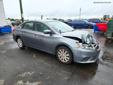2018 Nissan Sentra S VIN 3N1AB7AP4JY241976 фото 4