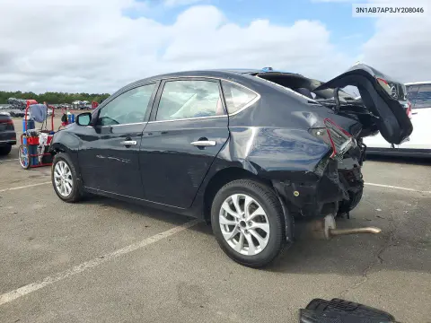 2018 Nissan Sentra Sv VIN 3N1AB7AP3JY208046 фото 2