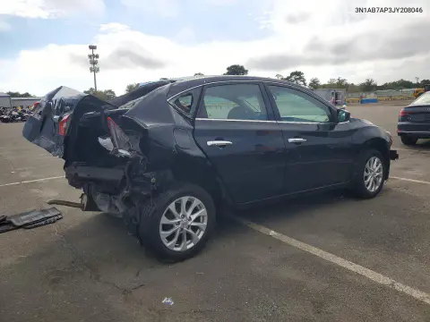 2018 Nissan Sentra Sv VIN 3N1AB7AP3JY208046 фото 3